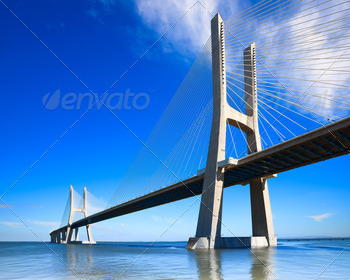 on, Portugal. It is the longest bridge in Europe, located in Park of Nations.