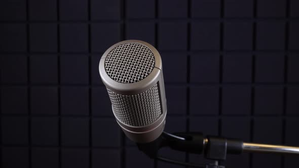 Vocal Microphone In The Studio