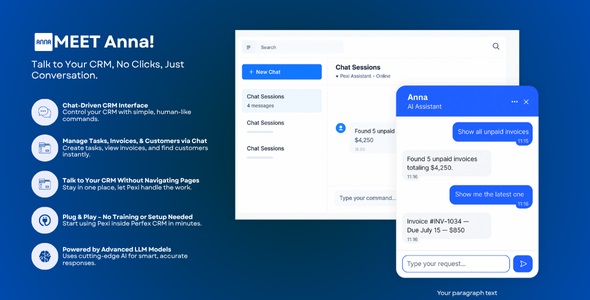 Anna – AI-Powered Copilot for Perfex CRM