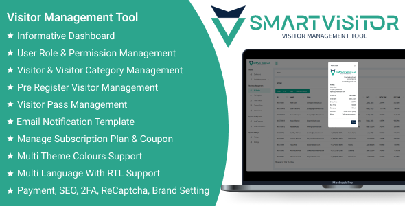 Smart Visitor SaaS - Visitor Management Tool