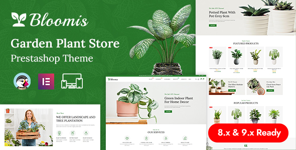 Bloomis - Plants & Nursery Store PrestaShop Responsive Theme