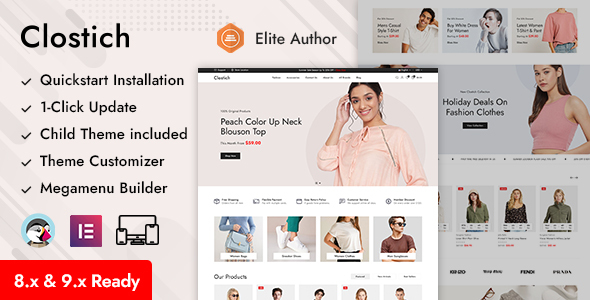 Clostich - Apparel Fashion Store Prestashop Responsive Theme