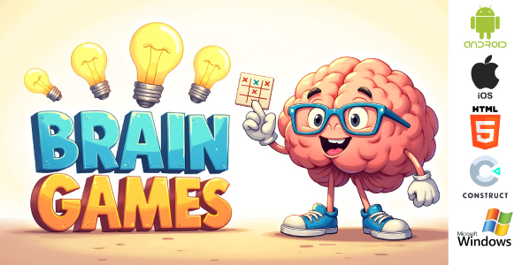 Brain Game- Educational Skill Game- Memory Game - HTML5, Construct 3
