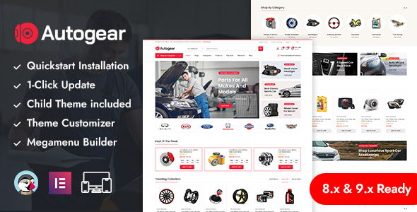 Autogear - Mega Autoparts Store Prestashop Responsive Theme