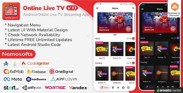 Android Online Live TV Streaming
