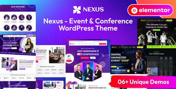 Nexus - Event & Conference WordPress Theme