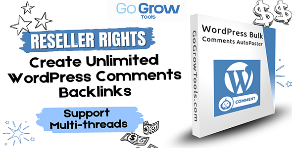 WordPress Bulk Comments AutoPoster | Build Unlimited Backlinks with SEO Automation | Reseller Rights