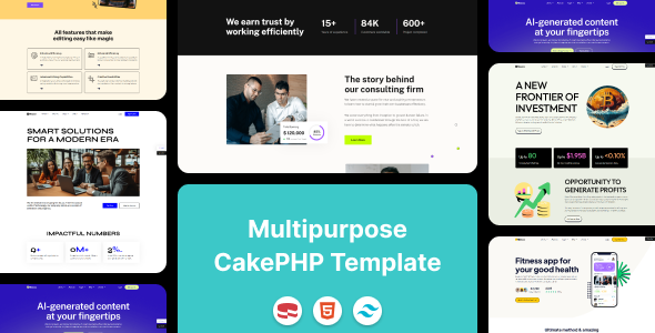 Masco - Saas Software Startup Tailwind CakePHP Template