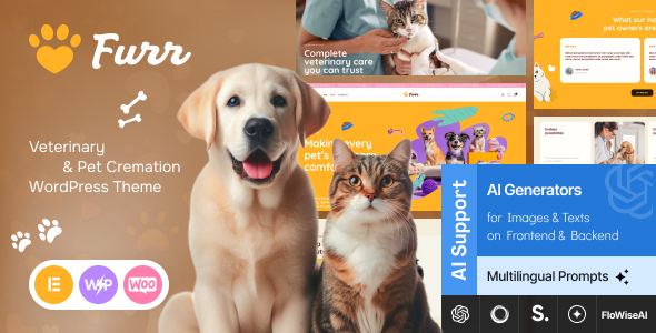 Furr - Veterinary & Pet Shop WordPress Theme