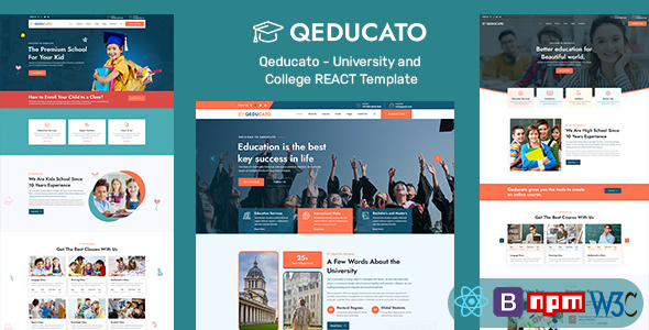 Qeducato - University and College React Template