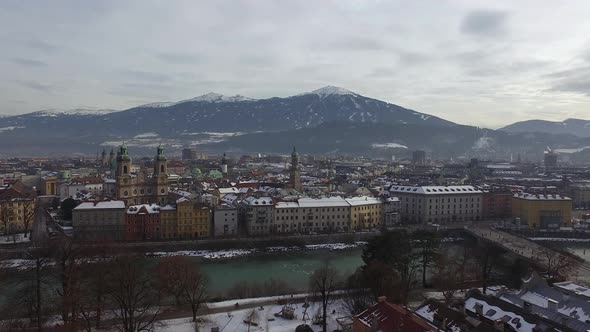 Aerial view of Innsbruck