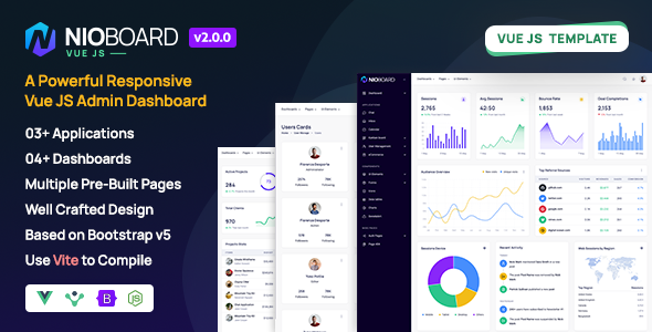 NioBoard - VueJS Bootstrap Admin Dashboard Template