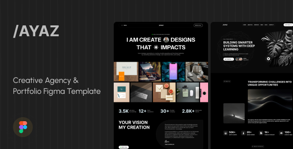Ayaz - Creative Agency & Portfolio Figma Template