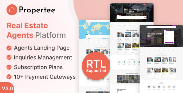 Propertee - Real Estate Agents Platform