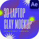 Laptop Clay Mockup Landscape - VideoHive Item for Sale