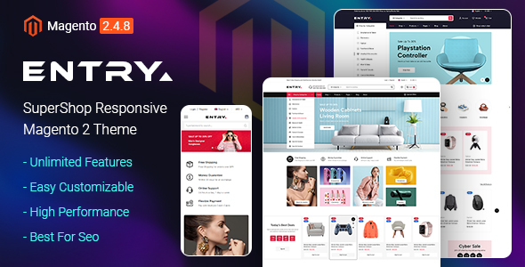 Entry - SuperShop Responsive Magento 2 Theme