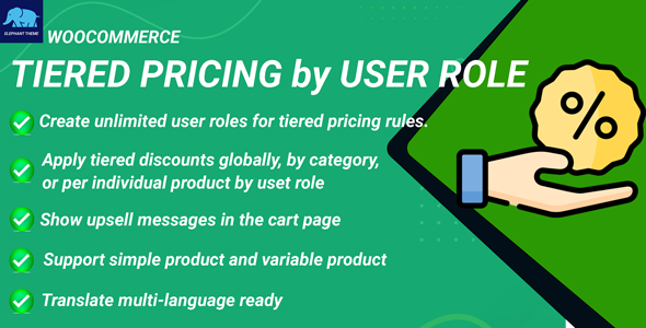 Tiered Pricing by User Role for WooCommerce