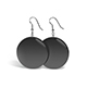 Black Round Earrings - Circle Eardrop Bijou - 3DOcean Item for Sale