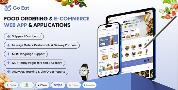 Go Eat – Complete Multi-Vendor Ecommerce & Food Delivery System with Admin Panel