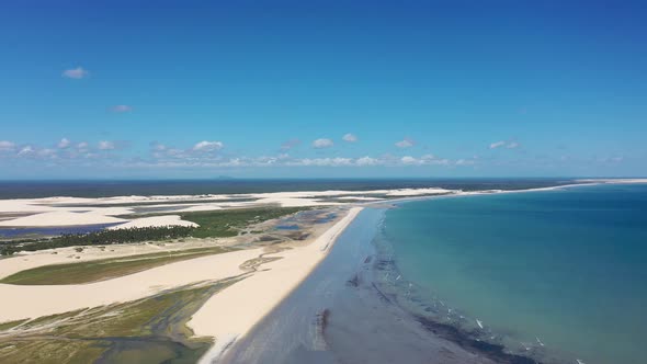 Jericoacoara Brazil. Tropical scenery for vacation travel at northeast Brazil.