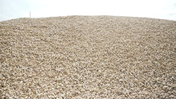 Big Mountain of Construction Stone Panorama alt