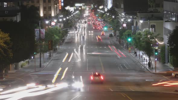 Hollywood Traffic Time Lapse