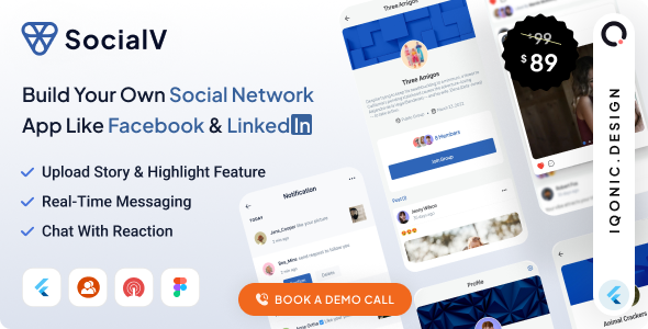 SocialV โ Social Network Platform & Community Platform (Flutter App & BuddyPress-WordPress Backend)
