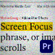 Screen Focus FX | For Premiere Pro - VideoHive Item for Sale