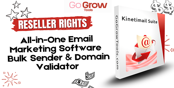 Kinetimail Suite All-in-One Email Marketing Software Bulk Sender & Domain Validator |Reseller Rights
