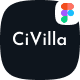 CiVilla - Personal CV_Resume Figma UI Template - ThemeForest Item for Sale