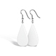White Drop Earring Jewelry - Teardrop Plastic Earring Jewellery - 3DOcean Item for Sale