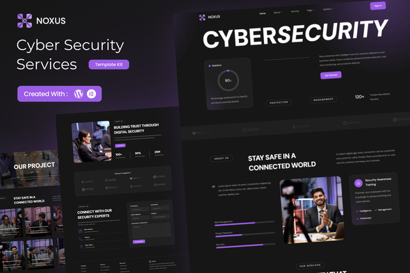 Noxus - Cyber Security Services Elementor Template Kit