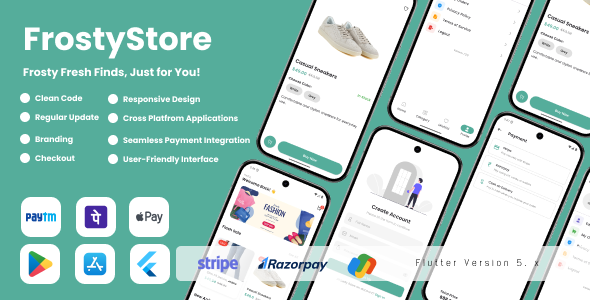FrostyStore - Flutter eCommerce Mobile Applications