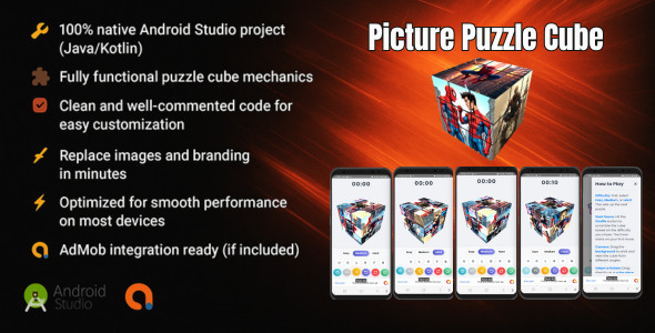 Picture Puzzle Cube Game – Android Source Code