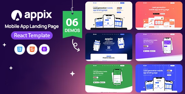 APPIX - Mobile App Landing Page Responsive React Template