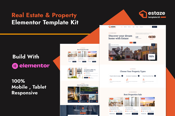 Estaze - Real Estate & Property Elementor Template Kit