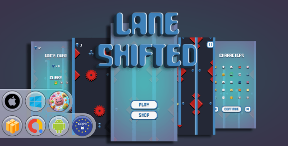 Lane Shifted Game Template
