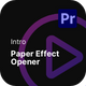 Reels - Paper Effect Opener Premiere Pro Templates - VideoHive Item for Sale