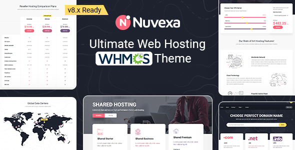 Nuvexa – WHMCS Hosting Theme