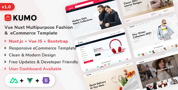 Kumo - Nuxt.js Multipurpose Fashion & eCommerce Template