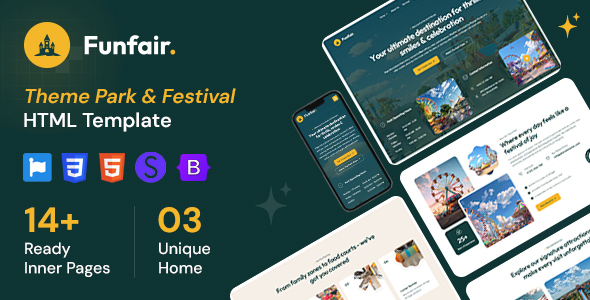 Funfair - Water & Amusement Park HTML Template