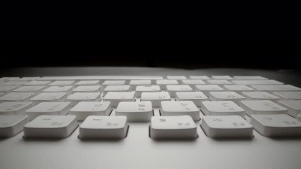 Closeup View of Computer Keyboard