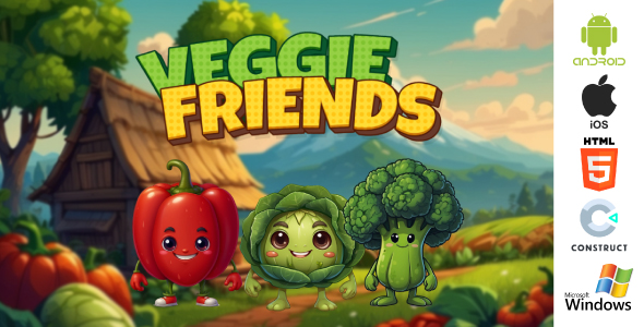 Veggie Friends - Educational Game - HTML5 and Android Game Construct 3