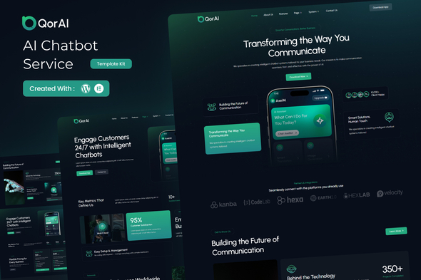 QorAI - AI Chatbot Service Elementor Template Kit