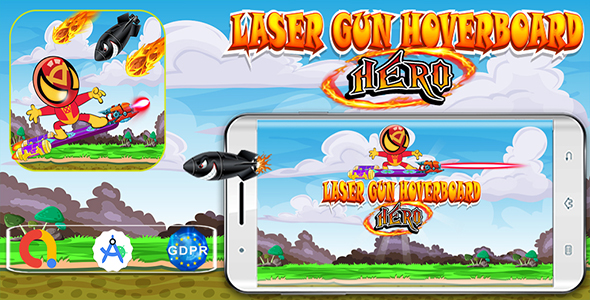 Laser Gun Hoverboard (Android Studio Updated project) - With ADMOB