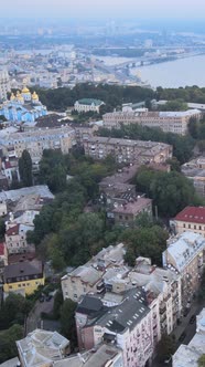 Kyiv Ukraine Aerial View of the City