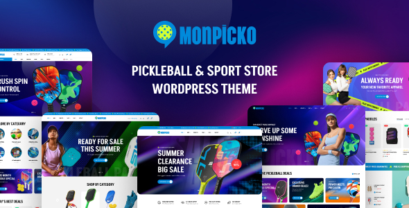 Monpicko - Pickleball Sport Store WordPress Theme
