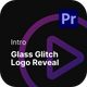 Intro - Glass Glitch Logo Reveal Premiere Pro Templates - VideoHive Item for Sale