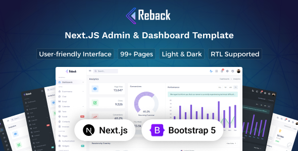 Reback - Next.Js Admin & Dashboard Template