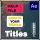 Titles - VideoHive Item for Sale